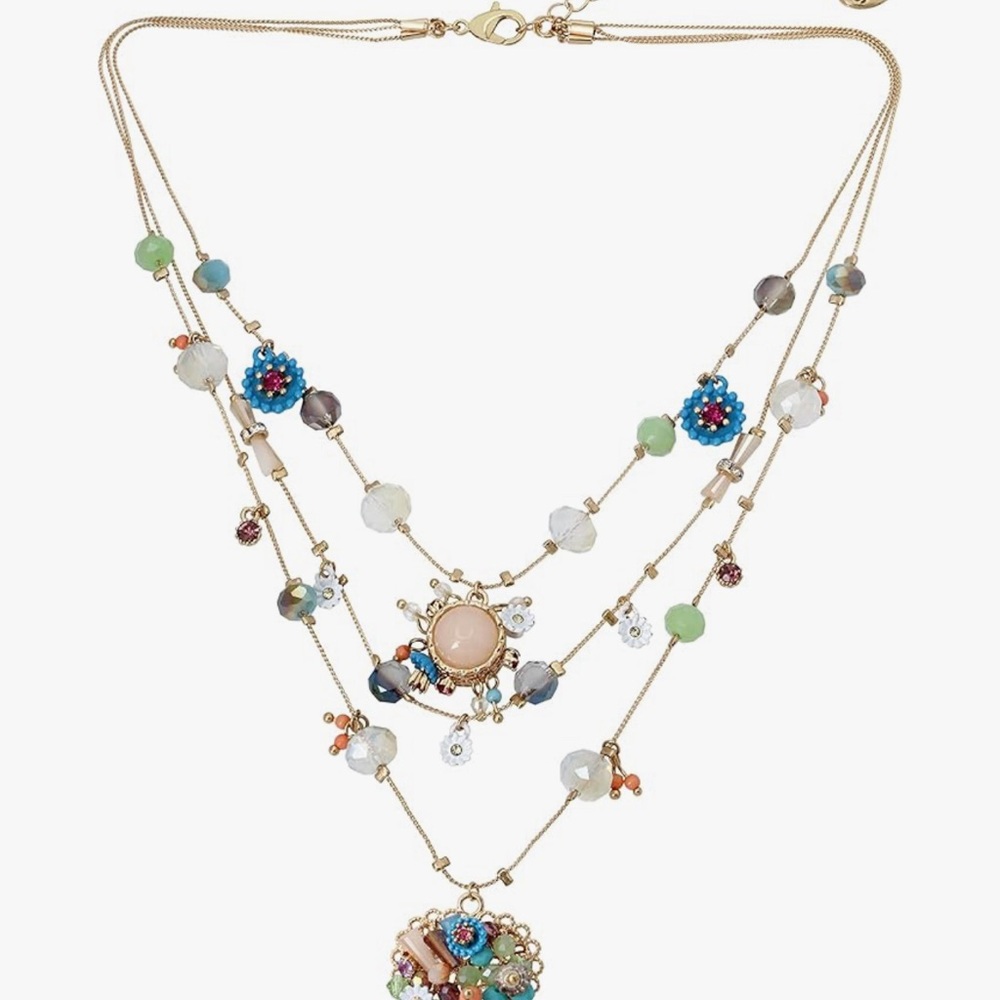 Betsey Johnson layered necklace